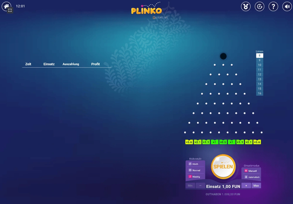 Einsatzmöglichkeiten und individuelle einstellungen Plinko Ball